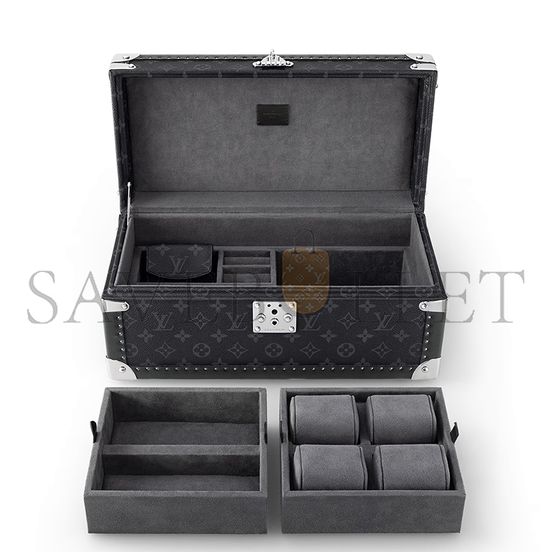 LOUIS VUITTON COFFRET ACCESSOIRES MONOGRAM ECLIPSE M44127 (38*19.5*18cm) LOUIS VUITTON COFFRET ACCESSOIRES MONOGRAM ECLIPSE M44127 (38*19.5*18cm)